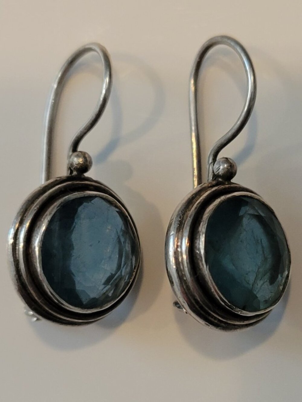 Handmade Sterling Silver Stone Earrings
